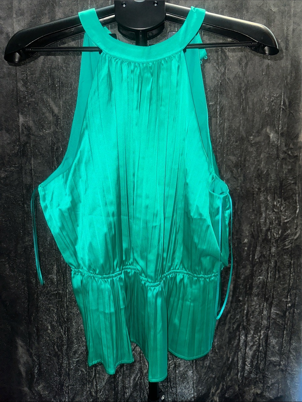 INC International Concepts Emerald Pleated Halter Dress
